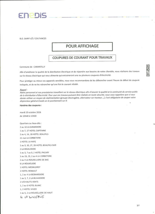 ENEDIS COUPURE OCTOBRE 2026 Copier